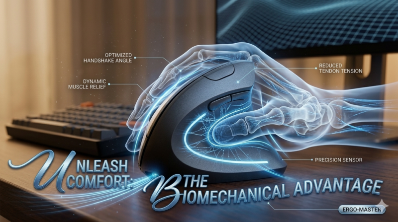 Rizzova Ergonomic Vertical Wireless Mouse | Adjustable DPI