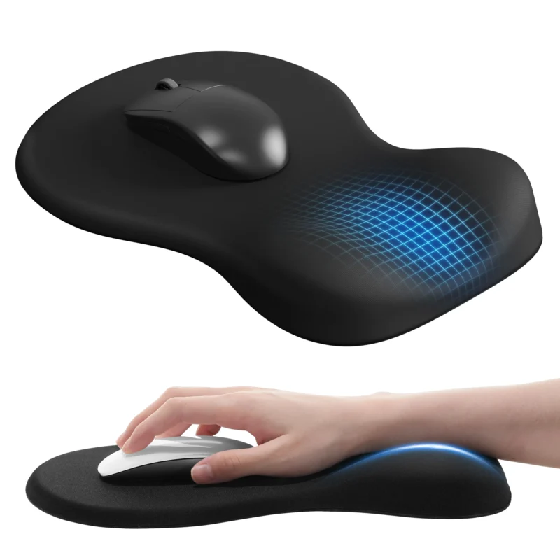 Ergonomic Mouse Pad with Wrist Rest & Non-Slip Base