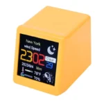 Smart WiFi Weather Station Mini Desk Clock with GIF Animations