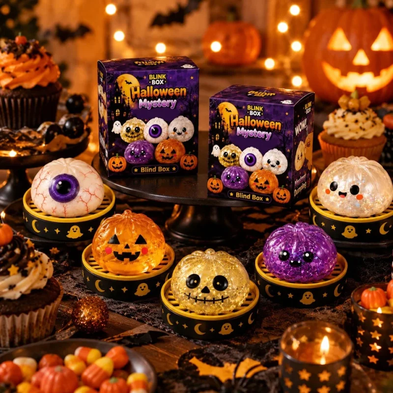 Halloween Blind Box Dumpling Squishy Stress Ball