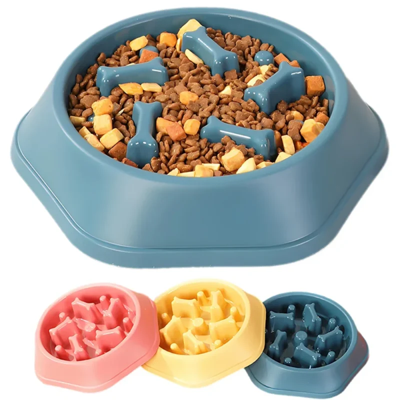 Slow Feeder Dog Bowl – Anti-Choke Puzzle Dish for Dogs