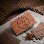 Engraved Wood Business Card Holder with RFID Protection