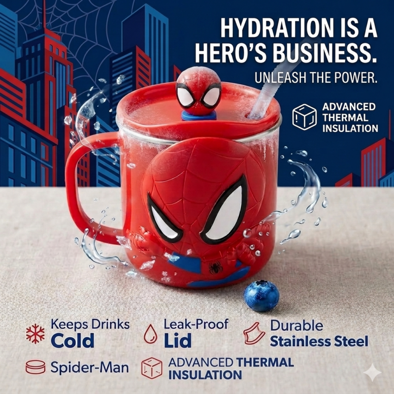 Marvel Spider-Man Stainless Steel Mug | 260ml & 320ml