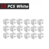 18PCS White