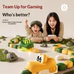 Magnetic Greedy Snake Car 2 Players Battle Interactive Toy with Energy Beans Rechargeable Remote Control Car for Boys Gift